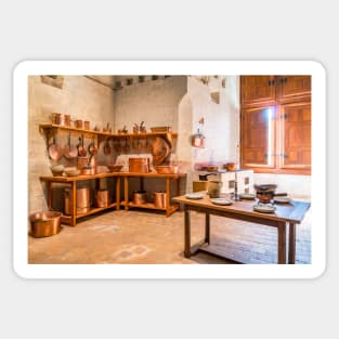 Chambord Castle Kitchen (Left Side) - France Sticker